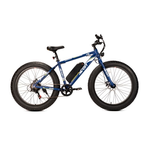 Avon X6 250W E-Bike Fatbike 250W Motor 26 Inch Blauw 