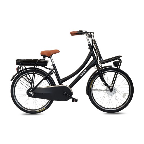 Avon Cargo Plus N3 Elektrische Transportfiets Mat-zwart 24 inch