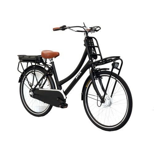 Avon Cargo Plus N3 Elektrische Transportfiets Mat-zwart 24 inch