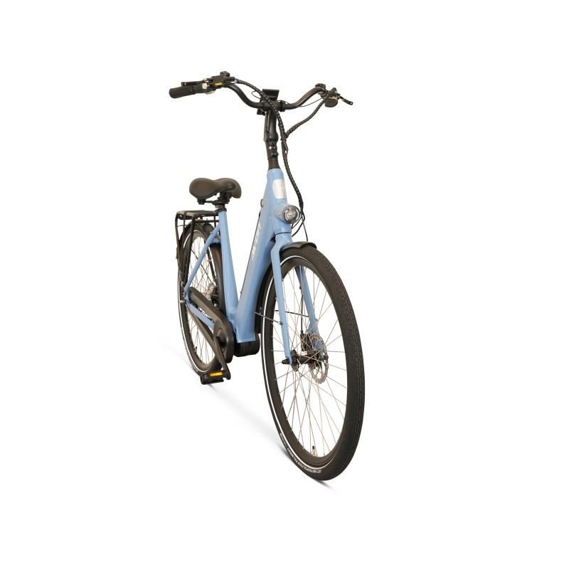 Avon  N7 Elektrische Damesfiets 28 inch middenmotor Bafang M300 mat blauw  