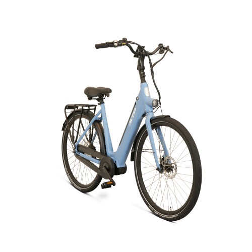 Avon  N7 Elektrische Damesfiets 28 inch middenmotor Bafang M300 mat blauw  