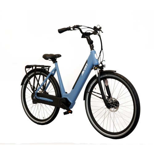 Avon  N7 Elektrische Damesfiets 28 inch middenmotor  mat blauw  